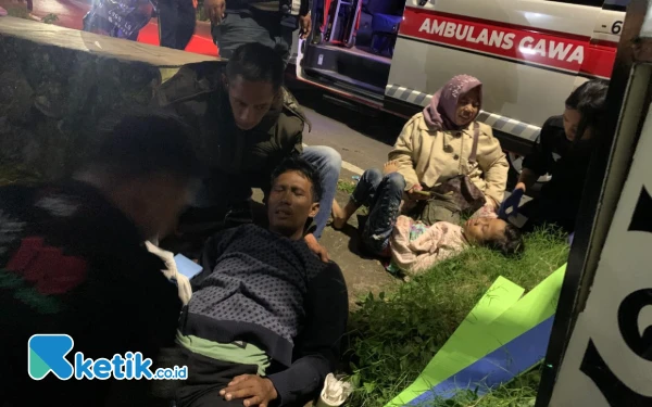 Kecelakaan di Klemuk Kota Batu, Satu Keluarga Lolos dari Maut