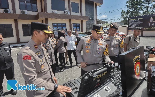 Thumbnail Berita - Kapolres Blitar Cek Kesiapan Sarpras Sat Samapta, Optimalisasi Harkamtibmas