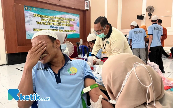 Ratusan WBP Rutan Situbondo Lakukan Skrining TBC dan HIV AIDS