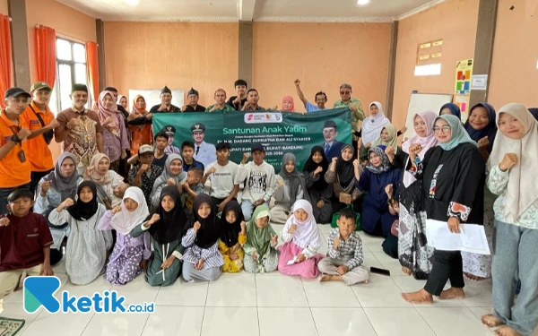 Bapperida Santuni Puluhan Anak Yatim Tasyakur Bin Nimah Dilantiknya Bupati dan Wabup Bandung