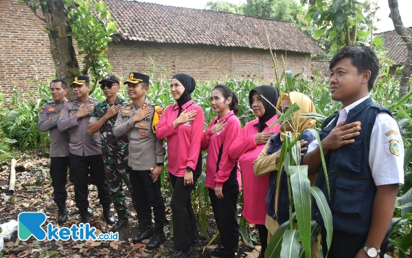 Peduli Ketahanan Pangan, Polres dan Bhayangkari Bondowoso Luncurkan Pekarangan Pangan Bergizi
