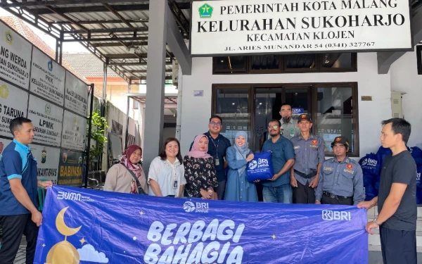 BRI Group Berbagi Bahagia, Ribuan Paket Sembako Disalurkan di Kota Malang