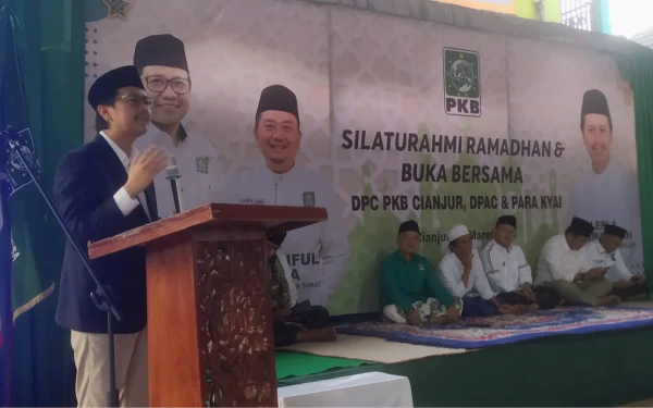 Silaturahmi Ramadhan, DPC PKB Cianjur Dukung Penguatan Pesantren dan Regenerasi Partai