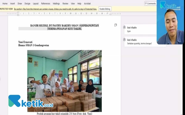 Hari Terakhir Kelas Menulis Bareng Ketik, Peserta Diajak Praktik