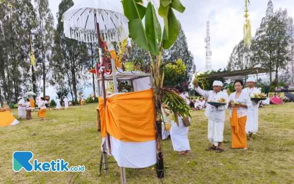 Thumbnail Berita - ‎Umat Hindu Kota Batu Laksanakan Tawur Agung Kesanga Jelang Nyepi, Ini Maknanya