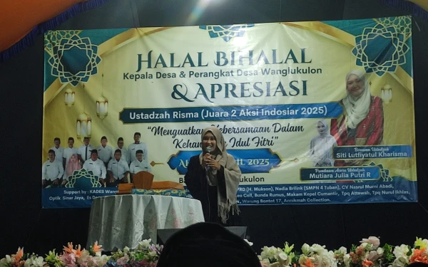 Thumbnail Berita - Warga Wanglukulon Tuban Bangga, Halalbihalal Dimeriahkan Dakwah Juara Dua Aksi 2025