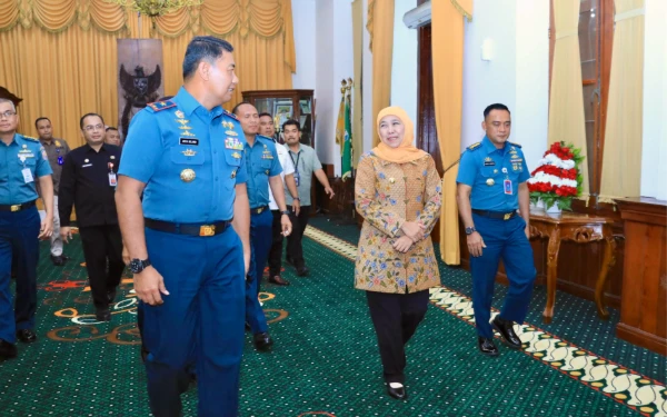 Thumbnail Berita - Komandan Lantamal V Audiensi, Khofifah Apresiasi atas Dukungan Program Ketahanan Pangan