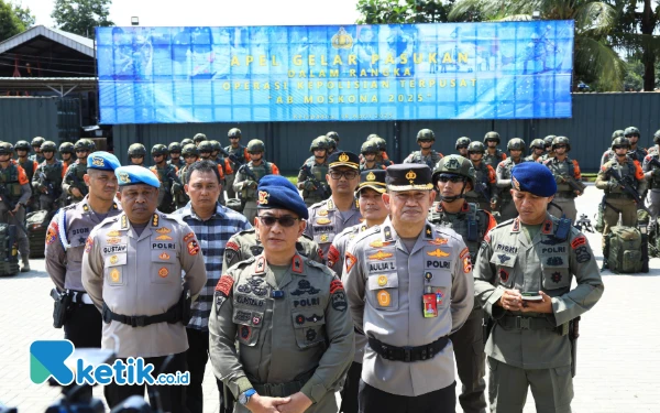 Thumbnail Berita - Misi Kemanusiaan, Polri Gelar Apel Pasukan Operasi Alpha Bravo Moskona 2025