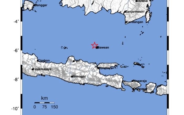 Thumbnail Berita - Pulau Bawean Diguncang Gempa Bumi Tektonik Akibat Sesar Aktif