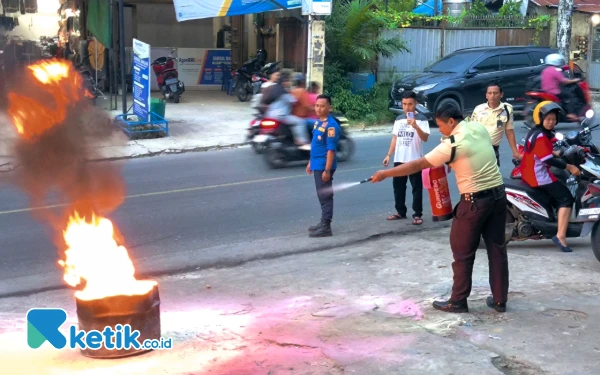 Thumbnail Metode CMK, BRI BO Kotapinang Simulasi Tanggulangi Kebakaran Bersama Damkar
