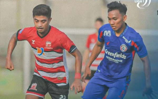 Thumbnail Berita - Arema FC vs Madura United Berlangsung di Bali, Ini Susunan Pemainnya