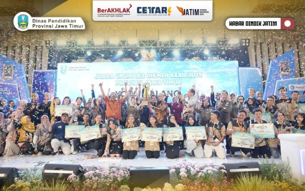 Kota Malang Kembali Juara Umum LKS Jatim 2025, Raih 22 Gelar di Berbagai Kategori