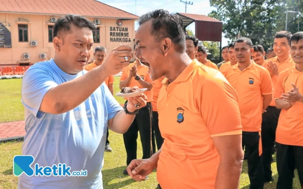 Kapolres Labuhanbatu Gelar Syukuran  Bagi 49 Personel Kelahiran di Bulan April
