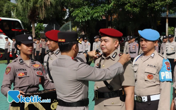 ‎Polres Batu Rotasi Sejumlah Pejabat Utama, Kasat Narkoba Berganti   ‎