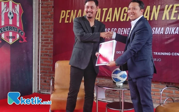 Thumbnail Berita - Persiapan Liga 2, Deltras FC Jalin Kerja Sama dengan Perusahaan Logistik