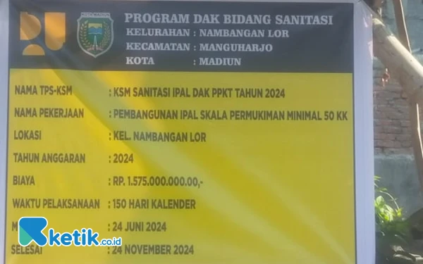 LSM Garis Pakem Mandiri Soroti Pembangunan Ipal Komunal di Kota Madiun