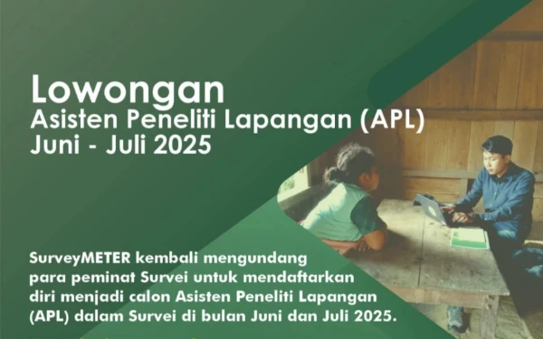 Thumbnail Berita - SurveyMETER Mencari Asisten Peneliti Lapangan untuk Periode Juni-Juli 2025