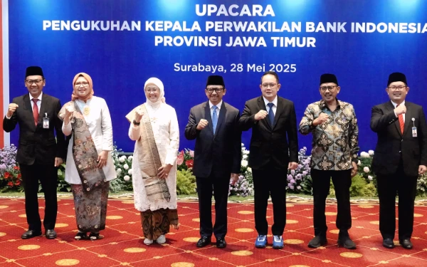 Thumbnail Sekdaprov Adhy Ajak Perwakilan BI Jatim Tingkatkan Kerja Sama Guna Jaga Stabilitas Inflasi Daerah