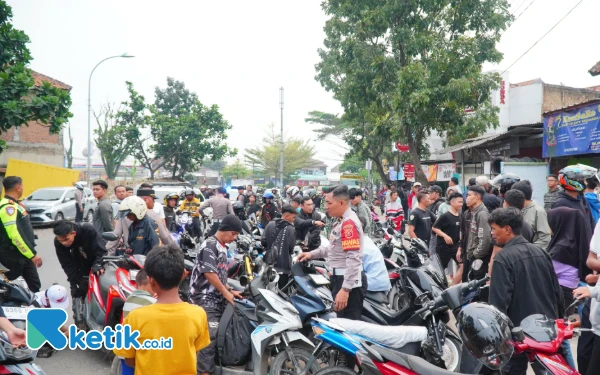 Puluhan Knalpot Brong Dirazia Polresta Bandung