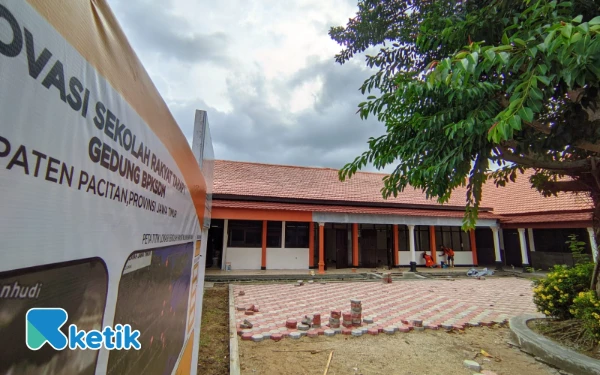 Renovasi Gedung Sementara Sekolah Rakyat Pacitan Nyaris Rampung