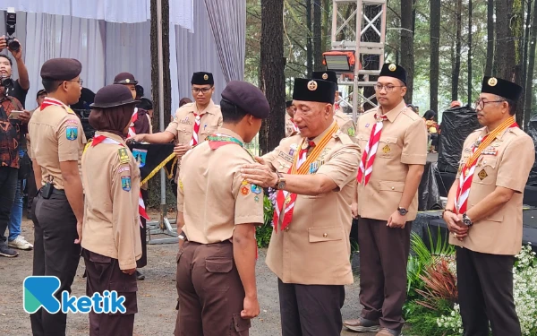 Thumbnail Buka Perkemahan Pramuka Saka Bakti Husada, HM Arum Sabil: Jadilah Teladan Kesehatan