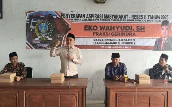 Thumbnail Berita - Anggota DPRD Jatim Eko Wahyudi Siap Bawa Aspirasi Warga Sumberjo Soal Infrastruktur