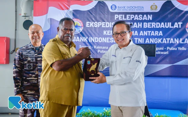Pelepasan Tim Ekspedisi Rupiah Berdaulat 2025 di Wilayah Papua Barat dan Papua Barat Daya