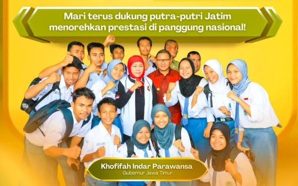 Thumbnail Berita - Siswa Jawa Timur Kuasai Peringkat Nasional dengan 5.098 Medali, Khofifah: Bukti Talenta Muda Jatim Kompetitif
