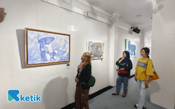Thumbnail Berita - Pameran Lukis Candi Jadi Tempat Keluarkan Perupa Tulungagung Luapkan Keresahan