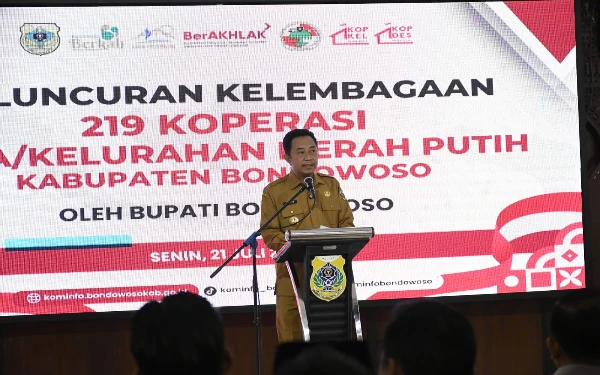 Thumbnail Berita - Pemkab Bondowoso Luncurkan 219 Koperasi Merah Putih, Bupati: Ini Awal Kebangkitan Ekonomi Desa