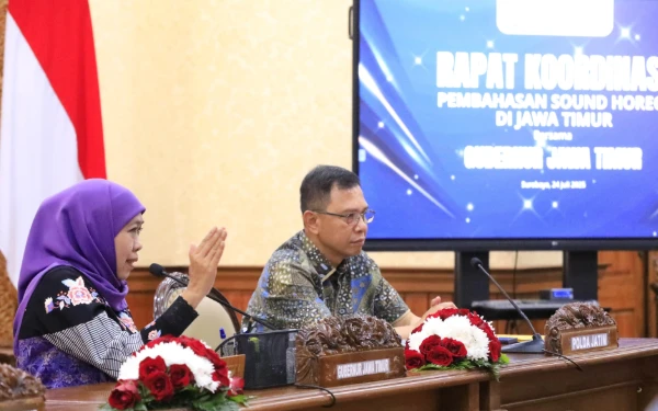 Thumbnail Berita - Respon Keluhan Warga dan Fatwa MUI soal Sound Horeg, Gubernur Khofifah Akan Terbitkan Regulasi