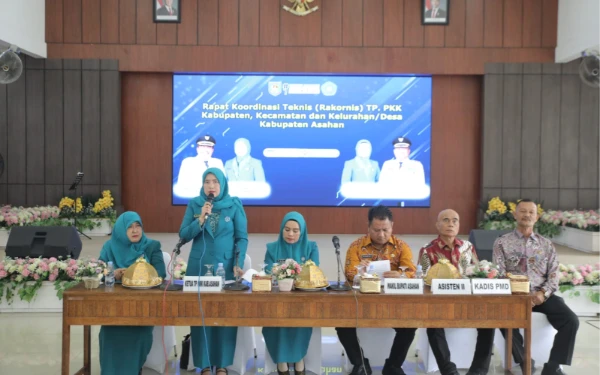 Thumbnail Berita - Rakornis TP PKK Asahan Juli 2025, Wabup Rianto Beri Apresiasi