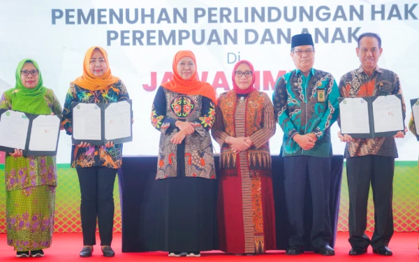 Thumbnail Berita - Menteri PPPA Puji Terobosan Gubernur Khofifah Terkait Kerja Sama Perlindungan Perempuan dan Anak