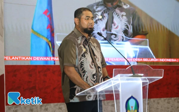 Thumbnail Bupati Bassam Kasuba Menyampaikan Sambutan Rabu 13 Agustus 2025 (Foto: Mursal/Ketik)