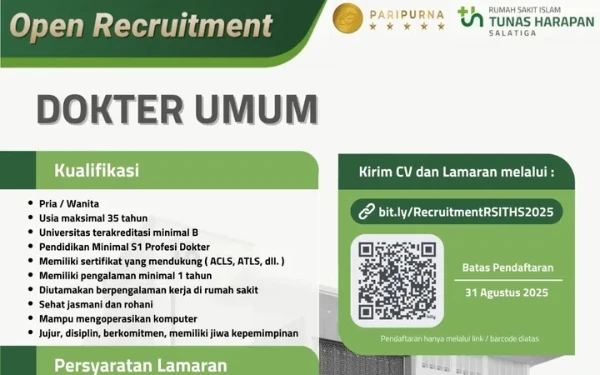 Thumbnail Berita - RSI THS Buka Lowongan Pekerjaan, Intip Posisinya