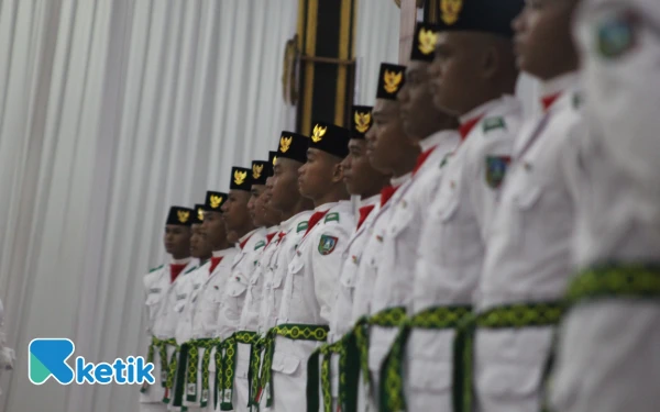 Thumbnail Paskibraka Jombang 2025 berasal dari perwakilan 36 sekolah SMA Sederajat Kabupaten Jombang. (Foto: Rifat/Ketik)
