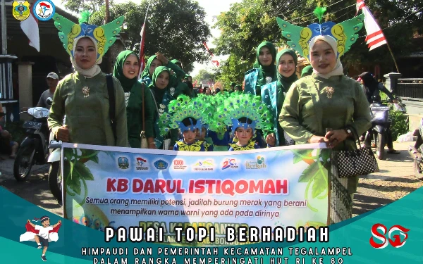 Thumbnail Berita - Meriah! HIMPAUDI Kecamatan Tegalampel Gelar Pawai Topi Kreatif Peringati Proklamasi dan HUT HIMPAUDI