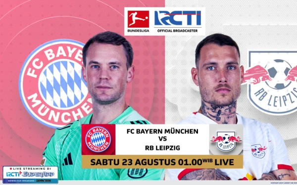 Thumbnail Berita - Saksikan! Duel Panas Matchday Pertama Bundesliga 2025 Bayern München vs RB Leipzig