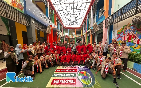 Thumbnail Berita - 30 Pramuka Surabaya Berangkat ke Jambore Dunia Muslim 2025 di Cibubur