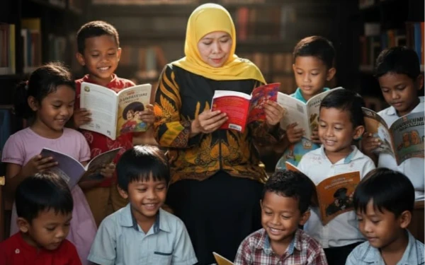 Thumbnail Berita - Maknai Hari Literasi Internasional, Gubernur Khofifah Ajak Masyarakat Budayakan Saring Sebelum Sharing