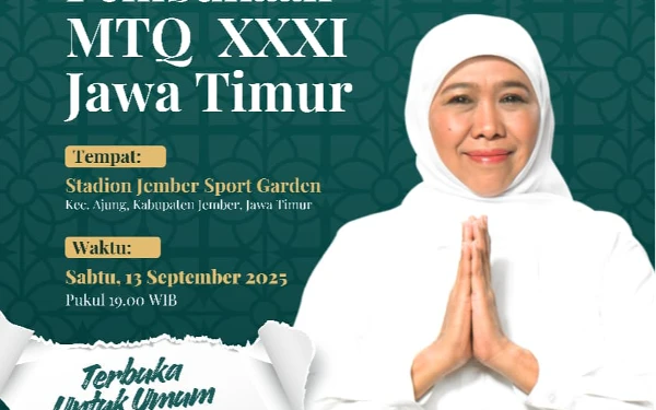 Thumbnail Berita - Dibuka Khofifah Malam Nanti di Jember! Ini Daftar Lomba MTQ Tingkat Jatim 2025
