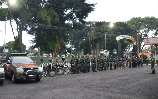 Thumbnail Berita - Jaga Kondusivitas Wilayah, Kodim 0707/Wonosobo Gelar Apel dan Patroli Gabungan