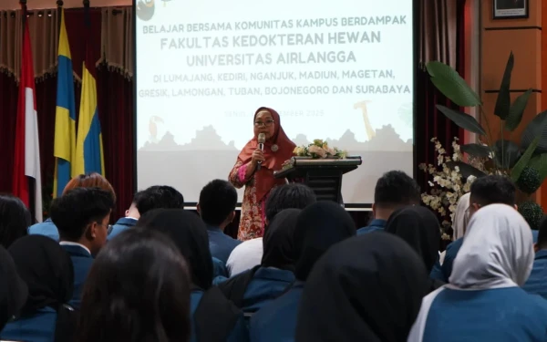 Thumbnail Berita - Bekali Keterampilan, Mahasiswa Kedokteran Hewan Unair Jalani Program BBK