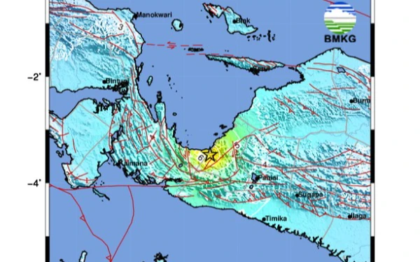 Thumbnail Berita - Gempa Magnitudo 6,6 Guncang Nabire, Sejumlah Fasilitas Rusak