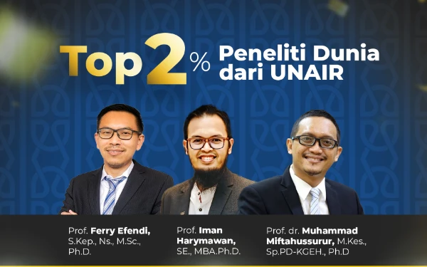 Thumbnail Berita - Bukti Kontribusi UNAIR di Riset Global, Ilmuwan Masuk Top 2% Peneliti Dunia!