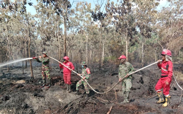 Thumbnail Berita - Lima Hari Manggala Agni dan Tim Gabungan Tuntas Padamkan Karhutla di Muara Enim
