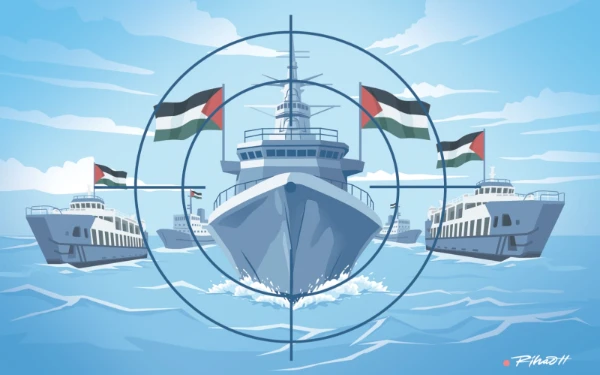 Thumbnail Berita - 223 Aktivis Internasional Ditahan, Armada Global Menuju Gaza Diserang Israel