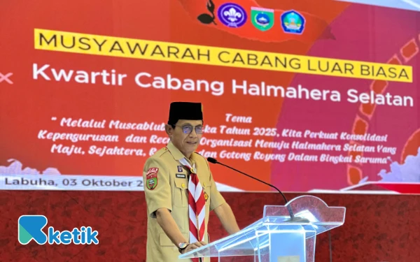 Thumbnail Berita - Wabup Halsel Resmi Buka Musyawarah Cabang Luar Biasa Gerakan Pramuka