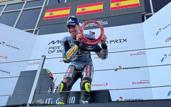 Thumbnail Berita - Rookie Fermin Aldeguer Jawara GP Indonesia 2025, Kutukan Marquez di Mandalika Berlanjut