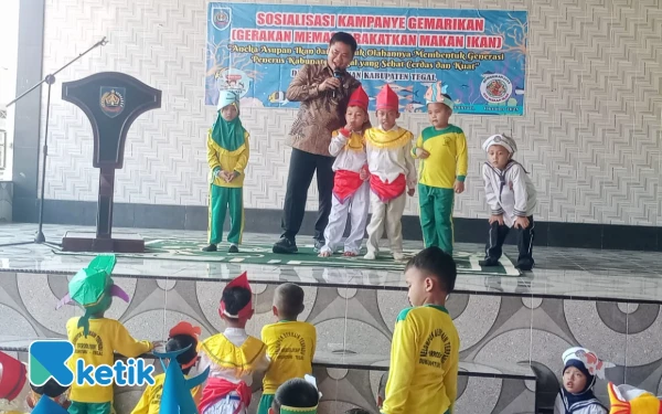 Thumbnail Berita - Bupati Tegal Dukung Gemarikan di Dukuhturi, Dorong Anak Sehat dan Cegah Stunting